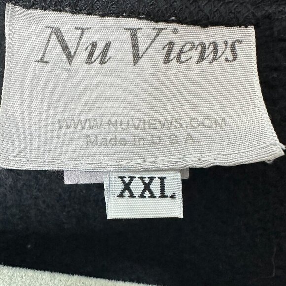 Nu Views Women Vintage Button Up Sweatshirt in Black Size XXL Geometric Shapes - Picture 6 of 9